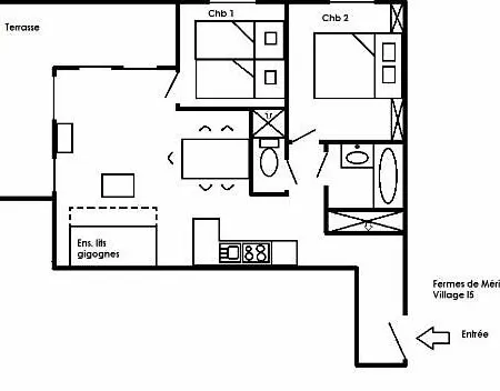 Fermes Eskimo 1 Appartement Méribel